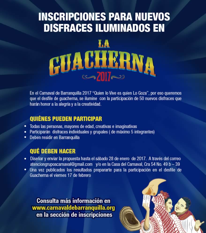 Carnaval de Barranquilla invita a crear 50 nuevos disfraces para la Guacherna