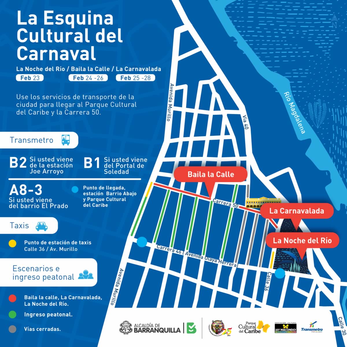 El Parque Cultural del Caribe y la Carrera 50, listos para ser la Esquina Cultural del Carnaval