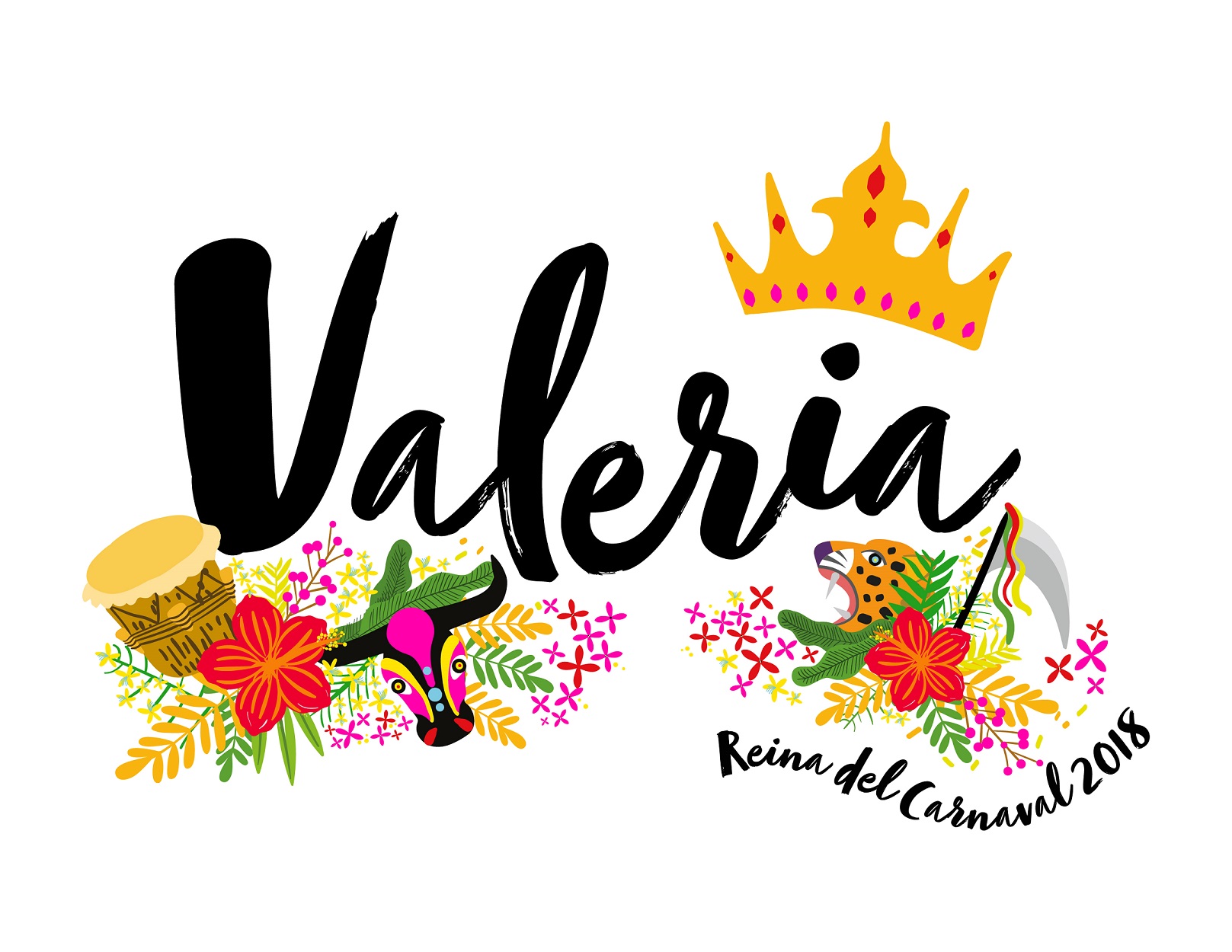 La Reina Valeria presenta su imagen inspirada en las flores del Caribe