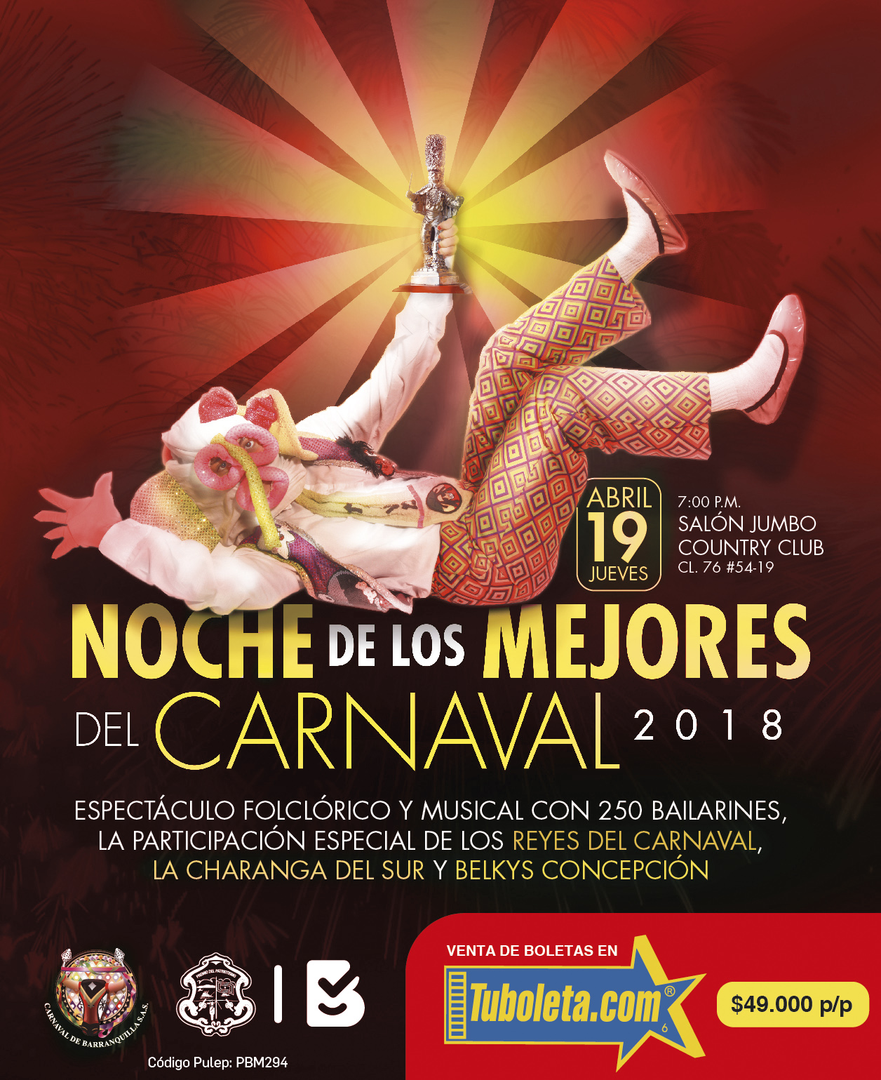 En abril, Barranquilla se viste de Carnaval con ‘La Noche de los Mejores’
