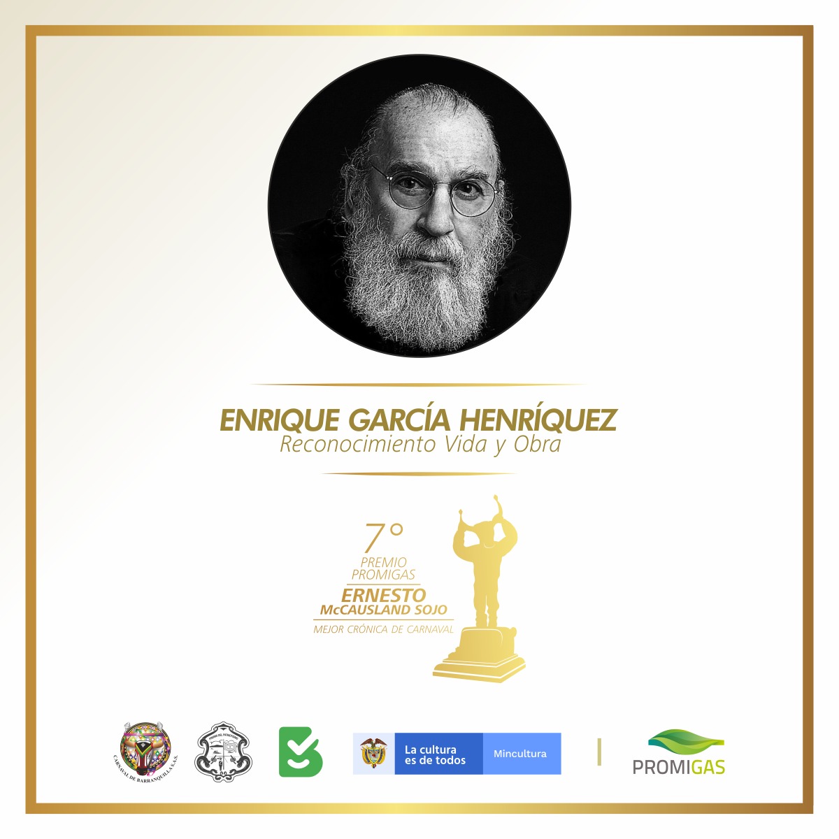 Premio McCausland entrega Reconocimiento ‘Vida y Obra’ al maestro Enrique García