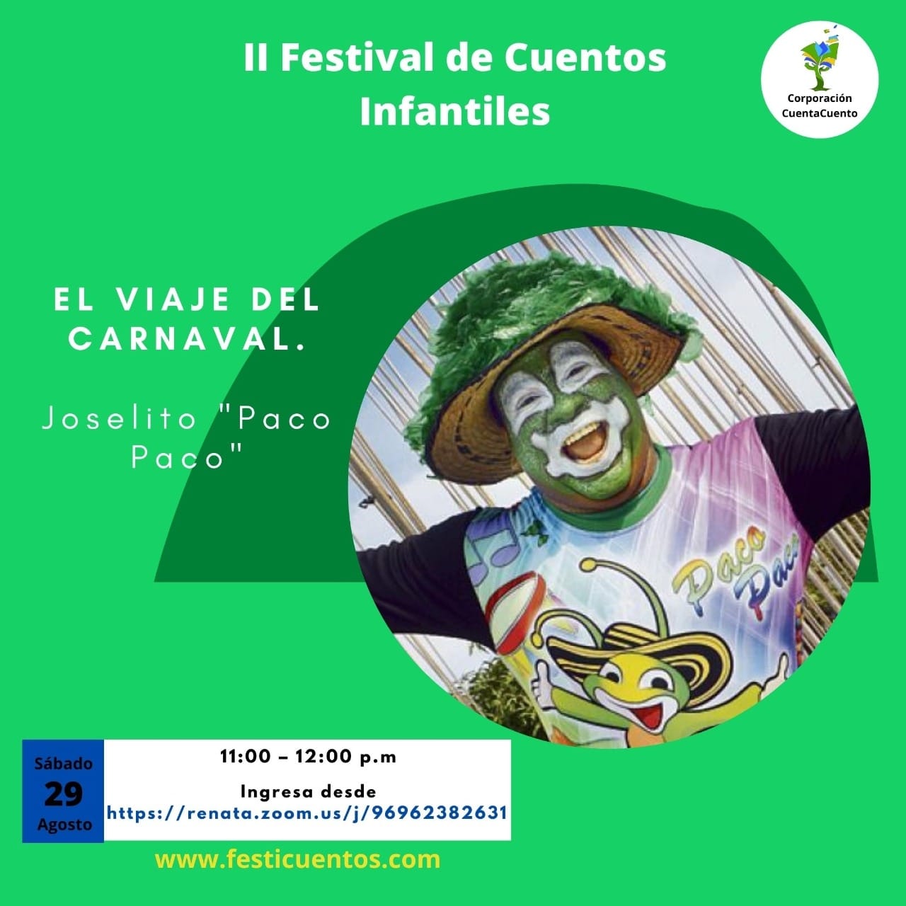 ‘El Viaje del Carnaval’ invitado al Festival de Cuentos Infantiles de Cartagena